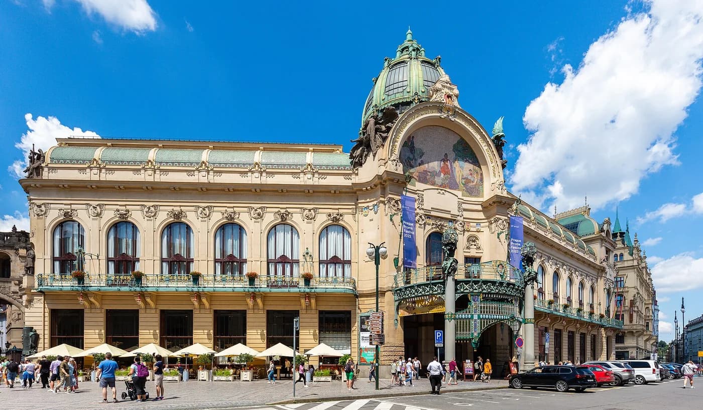 Spillested: Municipal House (Obecní dum), Prague