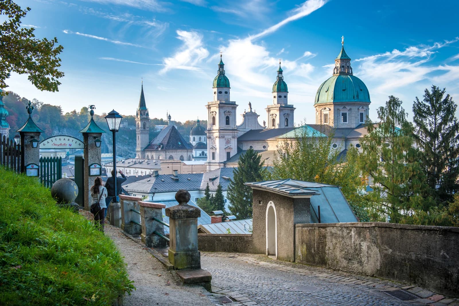 Salzburg Cathedral · view from Mönchsberg