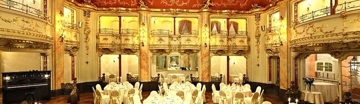 Dîner-opéra Mozart à Prague · Grand Hotel Bohemia - Boccaccio Hall