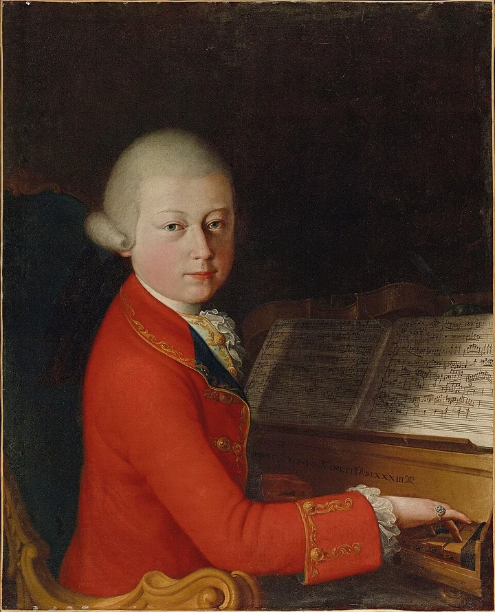 Wolfgang Amadeus Mozart · About 13 years old